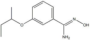 3-(butan-2-yloxy)-N'-hydroxybenzene-1-carboximidamide Structure