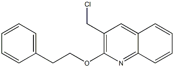 3-(chloromethyl)-2-(2-phenylethoxy)quinoline 구조식 이미지