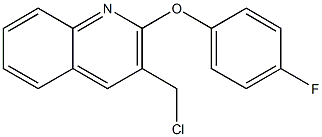 3-(chloromethyl)-2-(4-fluorophenoxy)quinoline 구조식 이미지