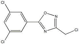3-(chloromethyl)-5-(3,5-dichlorophenyl)-1,2,4-oxadiazole 구조식 이미지