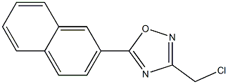 3-(chloromethyl)-5-(naphthalen-2-yl)-1,2,4-oxadiazole Structure