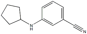 3-(cyclopentylamino)benzonitrile 구조식 이미지
