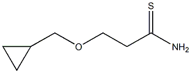 3-(cyclopropylmethoxy)propanethioamide Structure