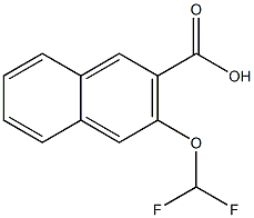 3-(difluoromethoxy)-2-naphthoic acid 구조식 이미지