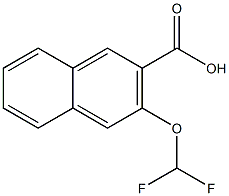 3-(difluoromethoxy)-2-naphthoic acid Structure