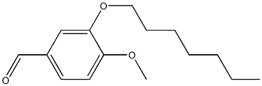 3-(heptyloxy)-4-methoxybenzaldehyde 구조식 이미지