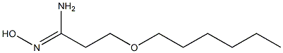 3-(hexyloxy)-N'-hydroxypropanimidamide 구조식 이미지