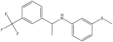 3-(methylsulfanyl)-N-{1-[3-(trifluoromethyl)phenyl]ethyl}aniline Structure