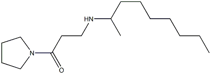 3-(nonan-2-ylamino)-1-(pyrrolidin-1-yl)propan-1-one Structure