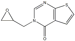 3-(oxiran-2-ylmethyl)-3H,4H-thieno[2,3-d]pyrimidin-4-one 구조식 이미지