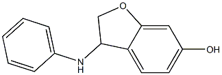 3-(phenylamino)-2,3-dihydro-1-benzofuran-6-ol 구조식 이미지