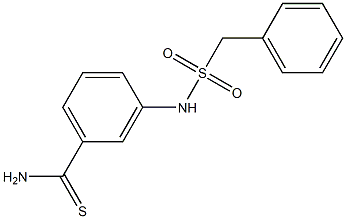 3-(phenylmethanesulfonamido)benzene-1-carbothioamide 구조식 이미지