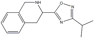 3-(propan-2-yl)-5-(1,2,3,4-tetrahydroisoquinolin-3-yl)-1,2,4-oxadiazole 구조식 이미지