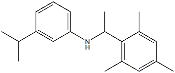 3-(propan-2-yl)-N-[1-(2,4,6-trimethylphenyl)ethyl]aniline Structure