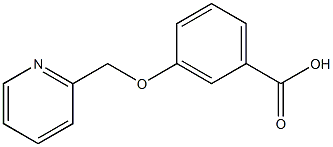 3-(pyridin-2-ylmethoxy)benzoic acid 구조식 이미지