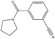 3-(pyrrolidin-1-ylcarbonyl)benzonitrile Structure