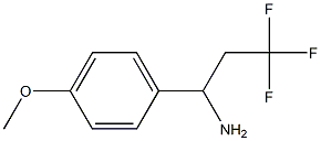 3,3,3-trifluoro-1-(4-methoxyphenyl)propan-1-amine Structure