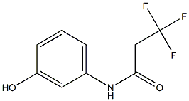 3,3,3-trifluoro-N-(3-hydroxyphenyl)propanamide 구조식 이미지