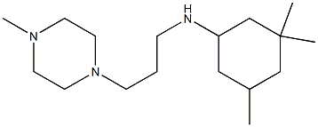 3,3,5-trimethyl-N-[3-(4-methylpiperazin-1-yl)propyl]cyclohexan-1-amine Structure