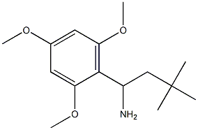 3,3-dimethyl-1-(2,4,6-trimethoxyphenyl)butan-1-amine 구조식 이미지