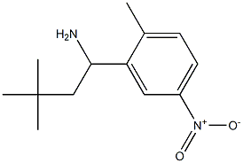 3,3-dimethyl-1-(2-methyl-5-nitrophenyl)butan-1-amine 구조식 이미지