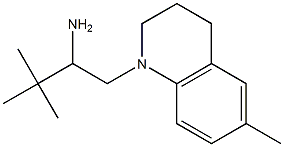 3,3-dimethyl-1-(6-methyl-1,2,3,4-tetrahydroquinolin-1-yl)butan-2-amine Structure