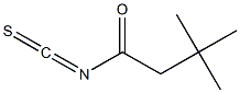 3,3-dimethylbutanoyl isothiocyanate 구조식 이미지