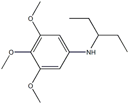 3,4,5-trimethoxy-N-(pentan-3-yl)aniline Structure