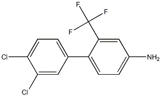 3',4'-dichloro-2-(trifluoromethyl)-1,1'-biphenyl-4-amine 구조식 이미지