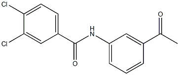 3,4-dichloro-N-(3-acetylphenyl)benzamide Structure