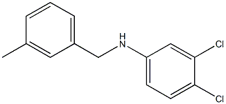3,4-dichloro-N-[(3-methylphenyl)methyl]aniline Structure