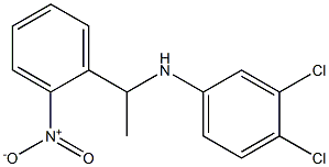 3,4-dichloro-N-[1-(2-nitrophenyl)ethyl]aniline Structure