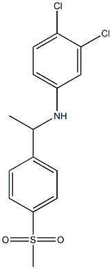 3,4-dichloro-N-[1-(4-methanesulfonylphenyl)ethyl]aniline Structure