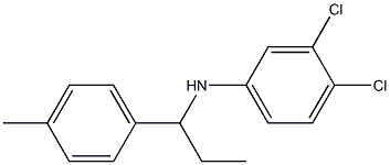 3,4-dichloro-N-[1-(4-methylphenyl)propyl]aniline 구조식 이미지