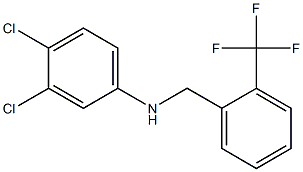 3,4-dichloro-N-{[2-(trifluoromethyl)phenyl]methyl}aniline Structure