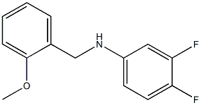 3,4-difluoro-N-[(2-methoxyphenyl)methyl]aniline Structure