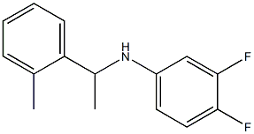 3,4-difluoro-N-[1-(2-methylphenyl)ethyl]aniline Structure