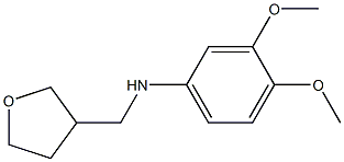 3,4-dimethoxy-N-(oxolan-3-ylmethyl)aniline Structure