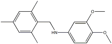 3,4-dimethoxy-N-[(2,4,6-trimethylphenyl)methyl]aniline 구조식 이미지