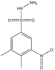 3,4-dimethyl-5-nitrobenzene-1-sulfonohydrazide Structure