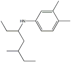 3,4-dimethyl-N-(5-methylheptan-3-yl)aniline 구조식 이미지