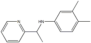 3,4-dimethyl-N-[1-(pyridin-2-yl)ethyl]aniline Structure