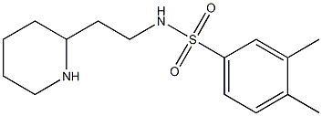 3,4-dimethyl-N-[2-(piperidin-2-yl)ethyl]benzene-1-sulfonamide Structure