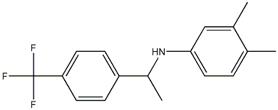 3,4-dimethyl-N-{1-[4-(trifluoromethyl)phenyl]ethyl}aniline Structure