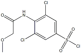 3,5-dichloro-4-(2-methoxyacetamido)benzene-1-sulfonyl chloride Structure