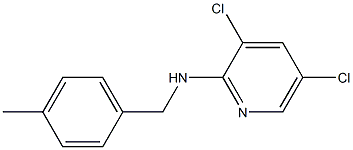 3,5-dichloro-N-[(4-methylphenyl)methyl]pyridin-2-amine 구조식 이미지