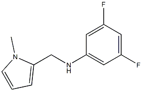 3,5-difluoro-N-[(1-methyl-1H-pyrrol-2-yl)methyl]aniline Structure