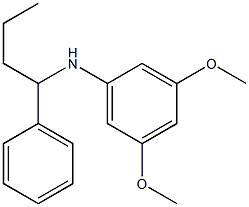 3,5-dimethoxy-N-(1-phenylbutyl)aniline 구조식 이미지
