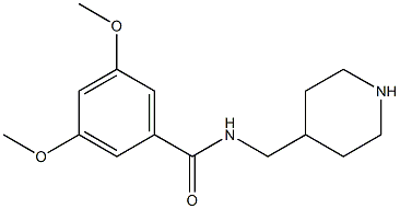 3,5-dimethoxy-N-(piperidin-4-ylmethyl)benzamide Structure