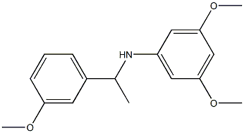 3,5-dimethoxy-N-[1-(3-methoxyphenyl)ethyl]aniline Structure